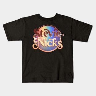 Stevie Nicks -- Retro 70s Style Original Typography Design Kids T-Shirt